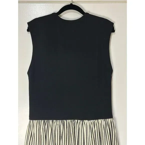 Brave + True Daphne Striped Sleeveless Crew Neck Maxi Dress Black Size XL NWOT - Picture 13 of 16